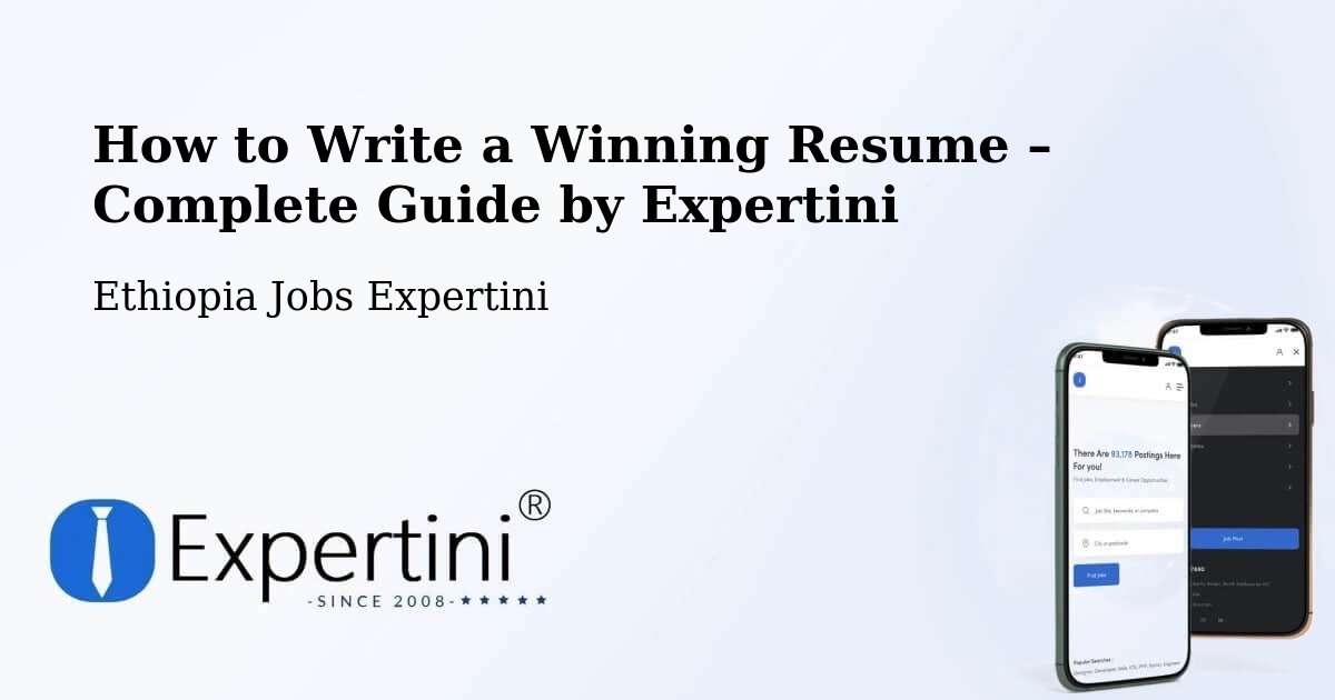 Resume Writing Guide for Job Seekers – Bedēsa - Bedēsa, Ethiopia Jobs Expertini